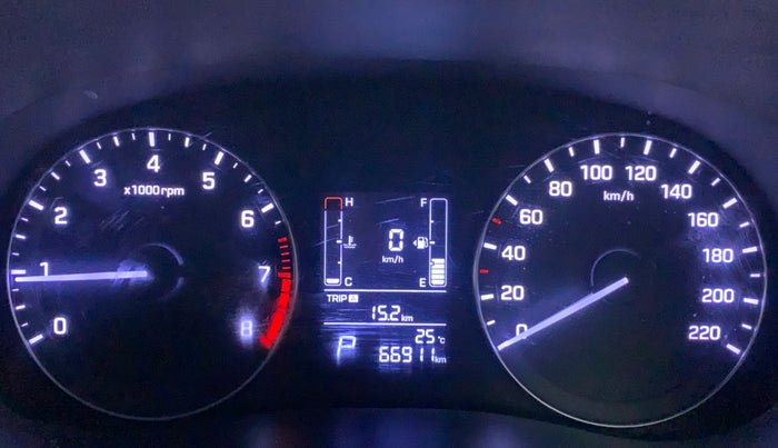 2016 Hyundai Creta SX PLUS AT 1.6 PETROL, Petrol, Automatic, 66,911 km, Odometer Image