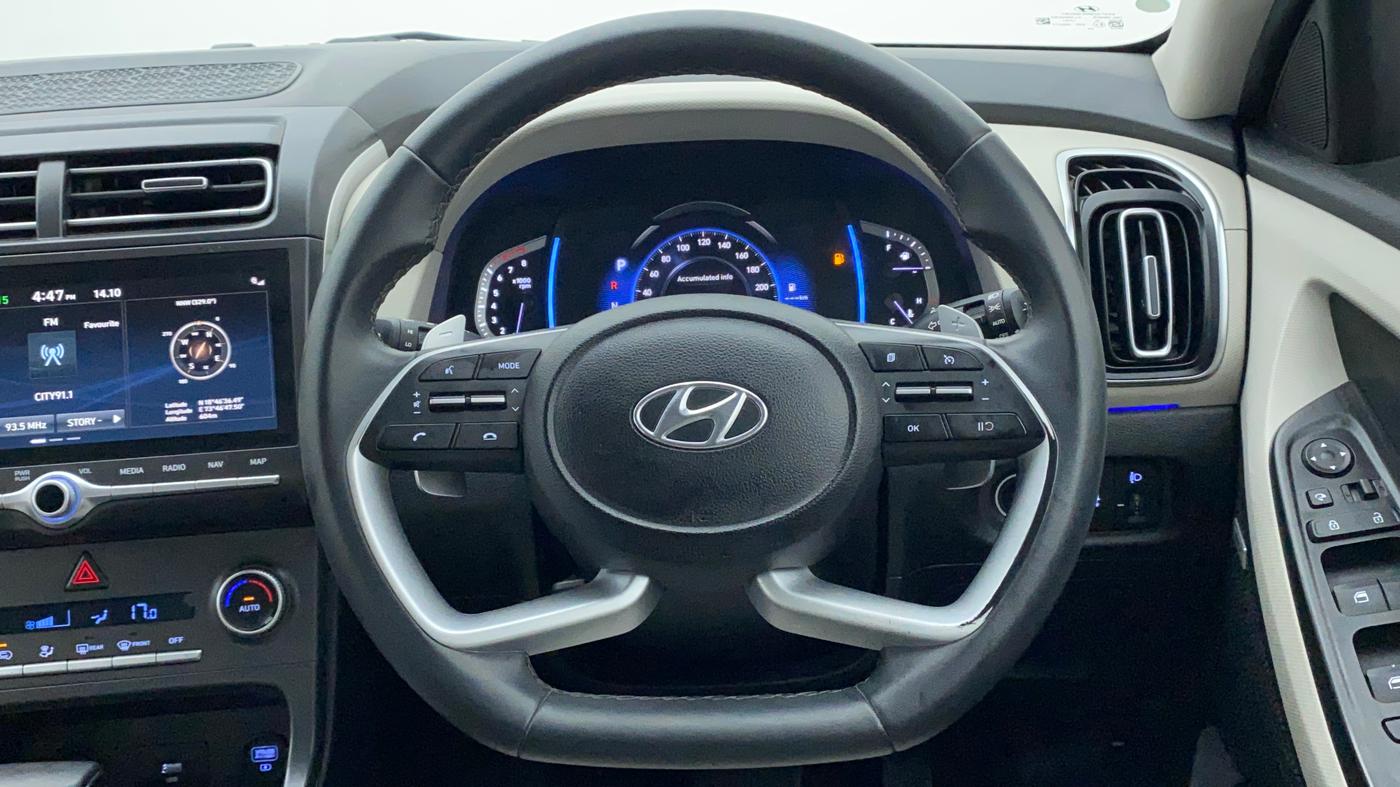 2021 Hyundai Creta SX (O) IVT 1.5 PETROL, Petrol, Automatic, 56,040 km, Steering Wheel Close Up