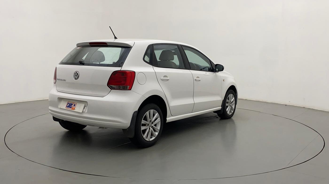 2013 Volkswagen Polo HIGHLINE1.2L, Petrol, Manual, 74,444 km, Right Back Diagonal