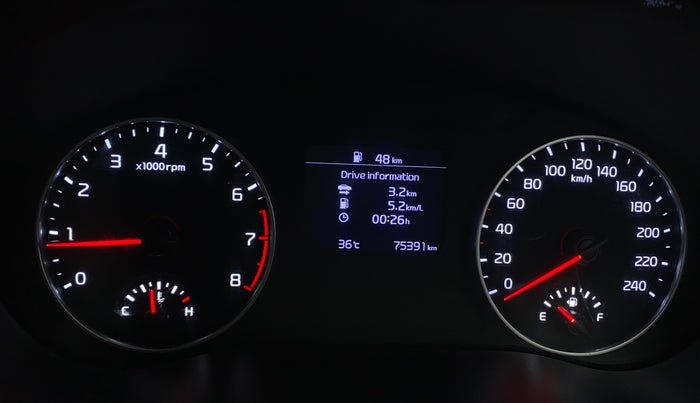 2019 KIA SELTOS HTK 1.5 PETROL, Petrol, Manual, 75,486 km, Odometer Image