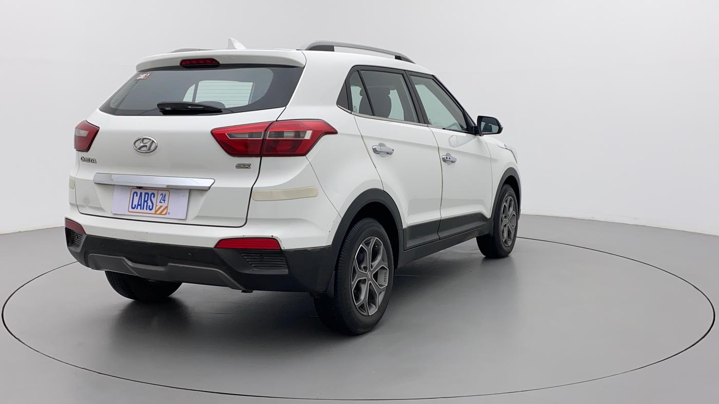2016 Hyundai Creta SX PLUS 1.6 PETROL, Petrol, Manual, 1,00,673 km, Right Back Diagonal