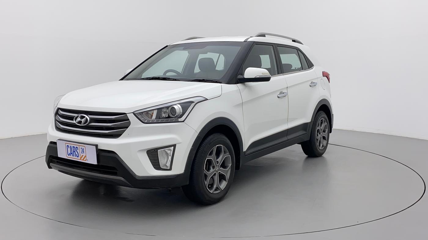 2016 Hyundai Creta SX PLUS 1.6 PETROL, Petrol, Manual, 1,00,673 km, Left Front Diagonal