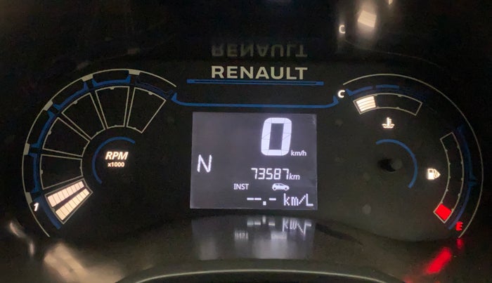 2021 Renault Kiger RXL AMT, Petrol, Automatic, 73,586 km, Odometer Image
