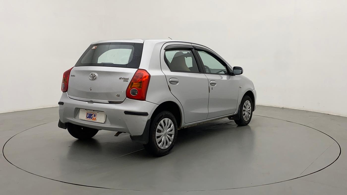 2012 Toyota Etios Liva G SP, Petrol, Manual, 79,235 km, Right Back Diagonal