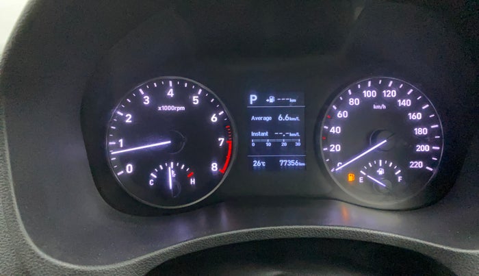 2019 Hyundai Verna 1.6 VTVT SX + AT, Petrol, Automatic, 77,323 km, Odometer Image