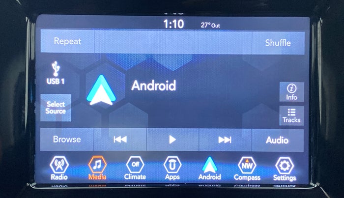 2018 Jeep Compass LIMITED 1.4 AT, Petrol, Automatic, 47,166 km, Apple CarPlay and Android Auto