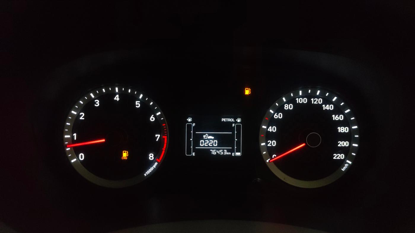 2021 Hyundai AURA S 1.2 CNG, CNG, Manual, 76,452 km, Odometer Image