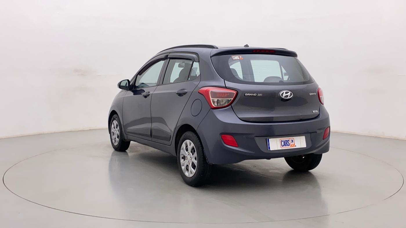 2015 Hyundai Grand i10 SPORTZ 1.2 KAPPA VTVT, Petrol, Manual, 61,268 km, Left Back Diagonal