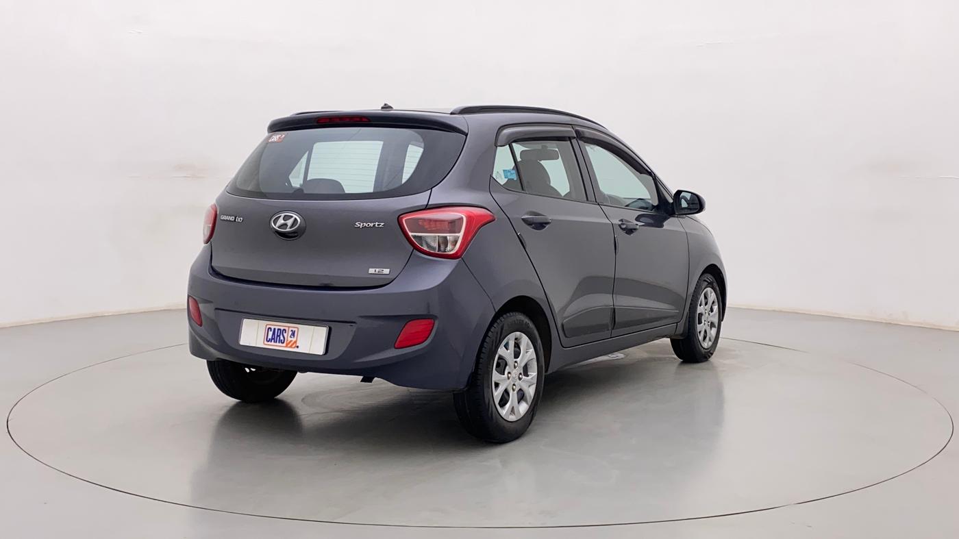 2015 Hyundai Grand i10 SPORTZ 1.2 KAPPA VTVT, Petrol, Manual, 61,268 km, Right Back Diagonal