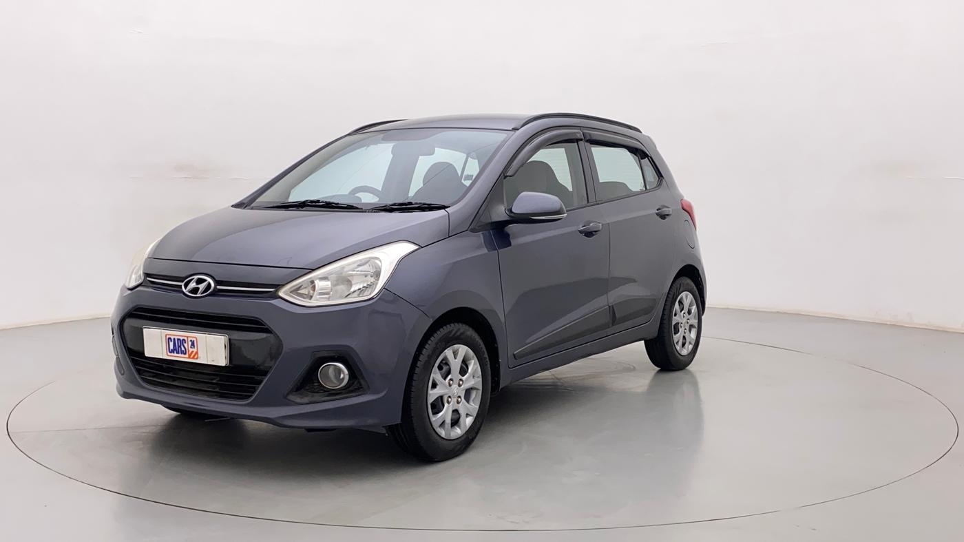 2015 Hyundai Grand i10 SPORTZ 1.2 KAPPA VTVT, Petrol, Manual, 61,268 km, Left Front Diagonal
