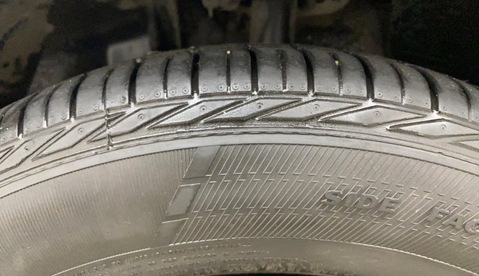 2022 Tata NEXON XZ PLUS (O) PETROL DARK EDITION, Petrol, Manual, 51,538 km, Left Front Tyre Tread