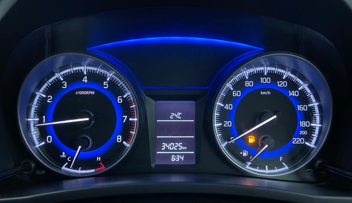 2019 Maruti Baleno DELTA 1.2 K12, Petrol, Manual, 34,010 km, Odometer Image