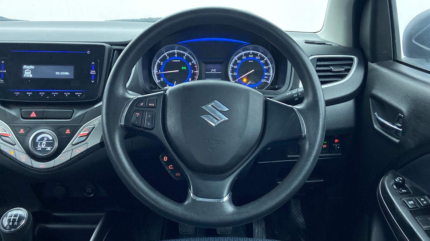 2019 Maruti Baleno DELTA 1.2 K12, Petrol, Manual, 34,010 km, Steering Wheel Close Up