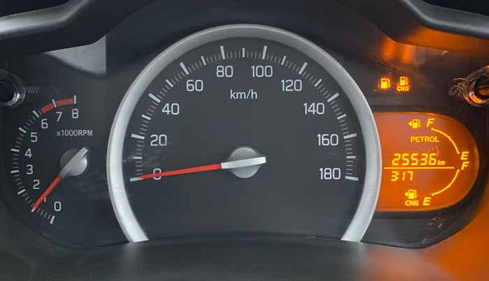 2020 Maruti Celerio VXI CNG, CNG, Manual, 25,295 km, Odometer Image