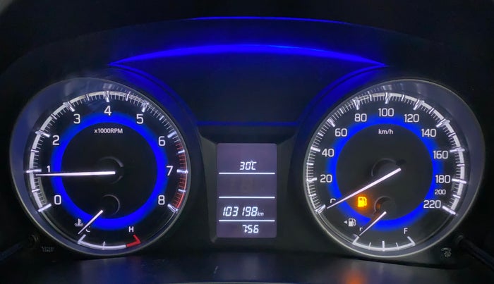 2016 Maruti Baleno DELTA PETROL 1.2, Petrol, Manual, 1,03,333 km, Odometer Image