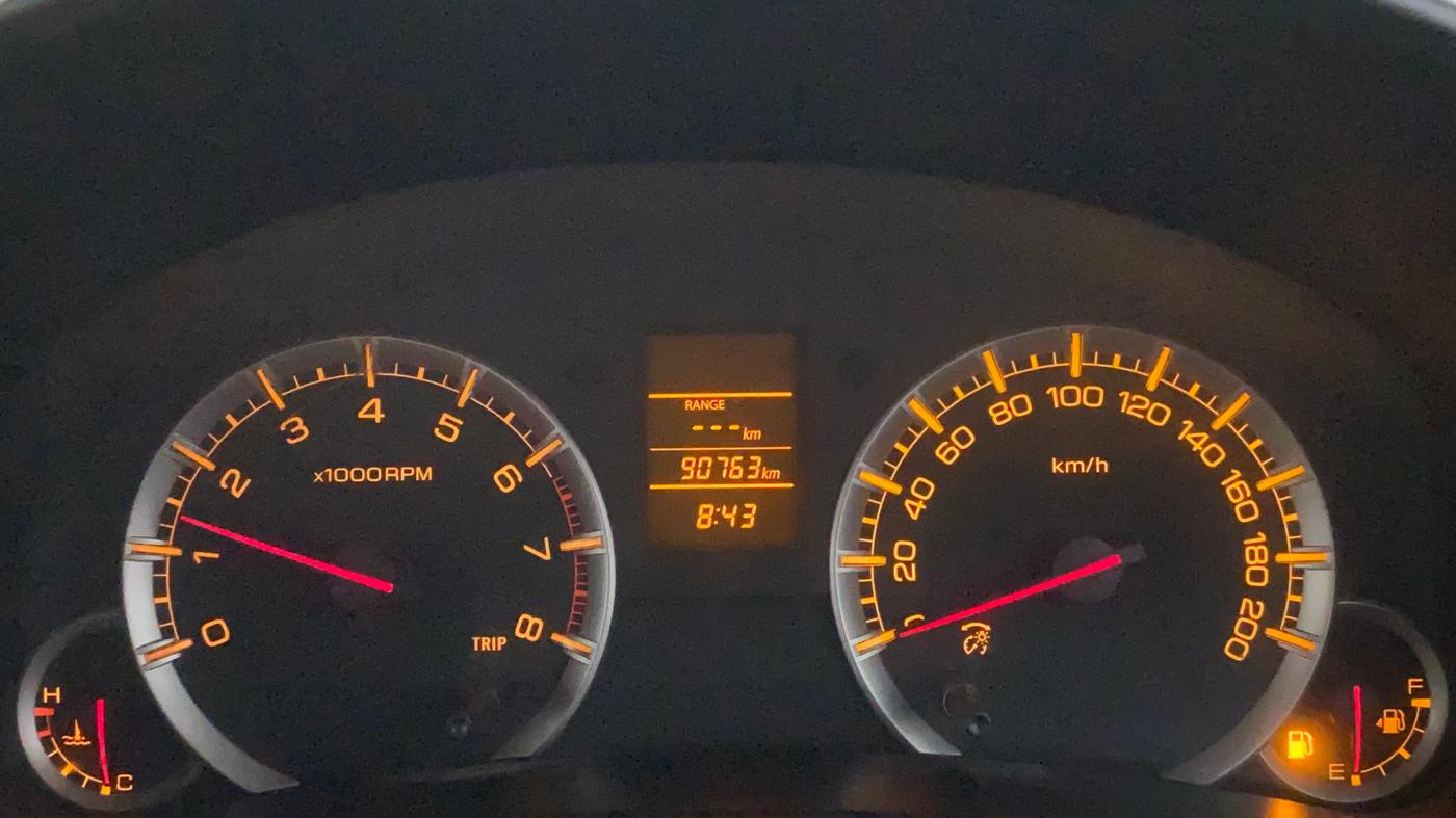 2012 Maruti Swift VXI, Petrol, Manual, 90,846 km, Odometer Image