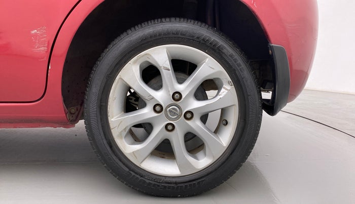 2016 Nissan Micra XV CVT, Petrol, Automatic, 1,14,496 km, Left Rear Wheel