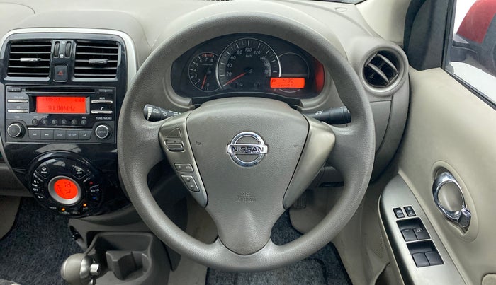 2016 Nissan Micra XV CVT, Petrol, Automatic, 1,14,496 km, Steering Wheel Close Up