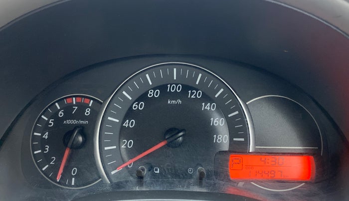 2016 Nissan Micra XV CVT, Petrol, Automatic, 1,14,496 km, Odometer Image