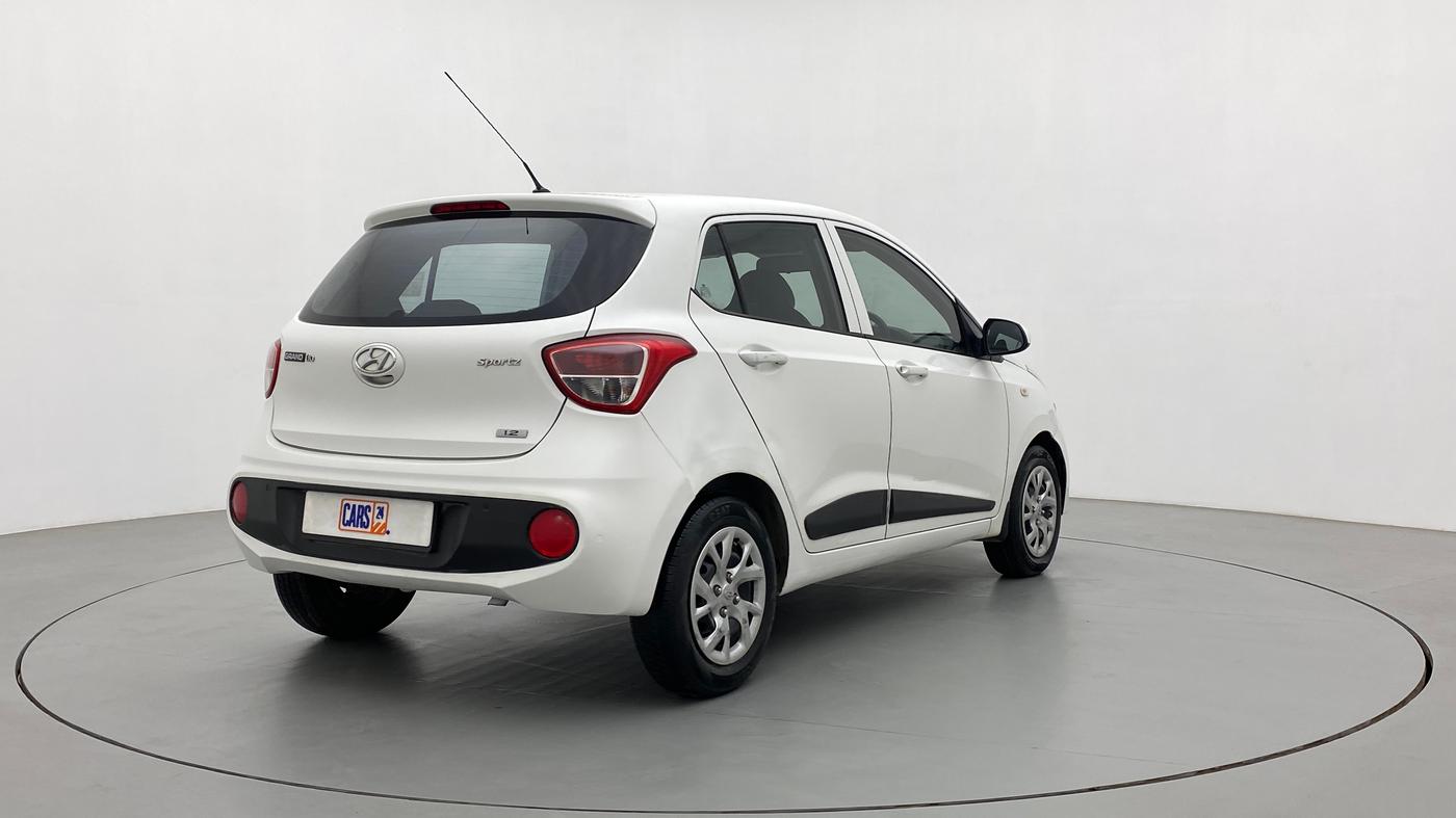 2017 Hyundai Grand i10 SPORTZ 1.2 KAPPA VTVT, Petrol, Manual, 66,163 km, Right Back Diagonal