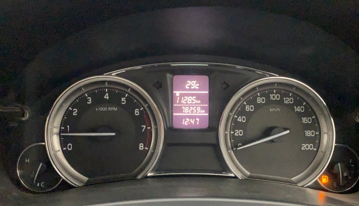2015 Maruti Ciaz ZXI, Petrol, Manual, 78,259 km, Odometer Image
