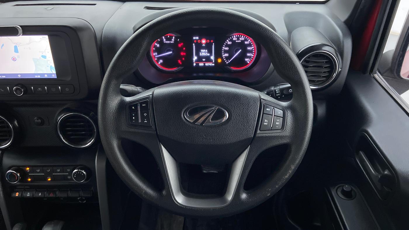 2020 Mahindra Thar LX D AT 4WD HT, Diesel, Automatic, 63,378 km, Steering Wheel Close Up