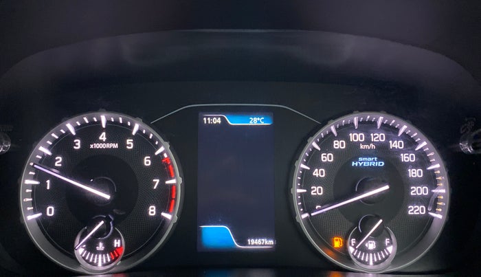 2022 Maruti BREZZA ZXI SMART HYBRID , Petrol, Manual, 19,466 km, Odometer Image