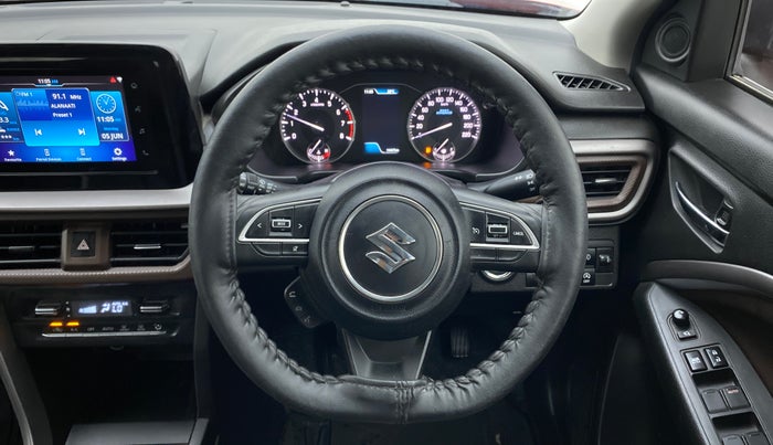 2022 Maruti BREZZA ZXI SMART HYBRID , Petrol, Manual, 19,466 km, Steering Wheel Close Up