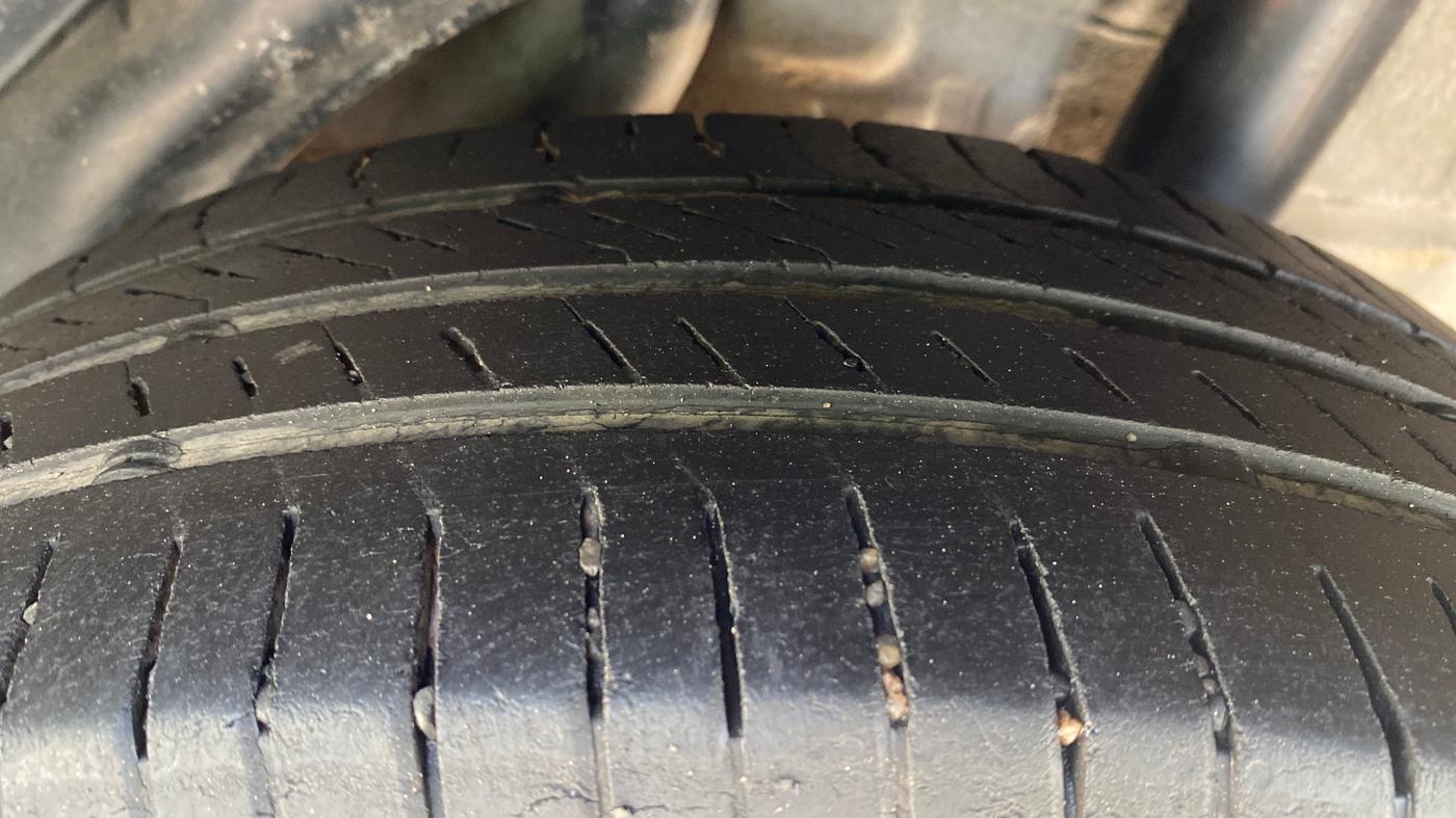 2013 Honda Brio S MT, Petrol, Manual, 88,516 km, Left Rear Tyre Tread