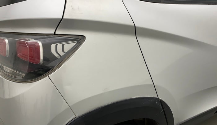 2017 Mahindra Kuv100 K8 6 STR DUAL TONE, Petrol, Manual, 95,346 km, Right quarter panel - Minor scratches