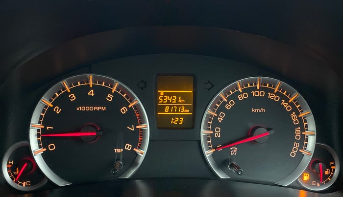 2013 Maruti Swift VXI, Petrol, Manual, 81,851 km, Odometer Image