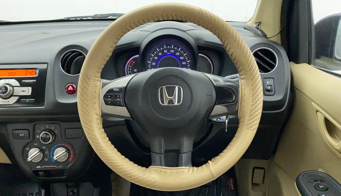 2015 Honda Amaze 1.2L I-VTEC S, Petrol, Manual, 1,08,107 km, Steering Wheel Close Up