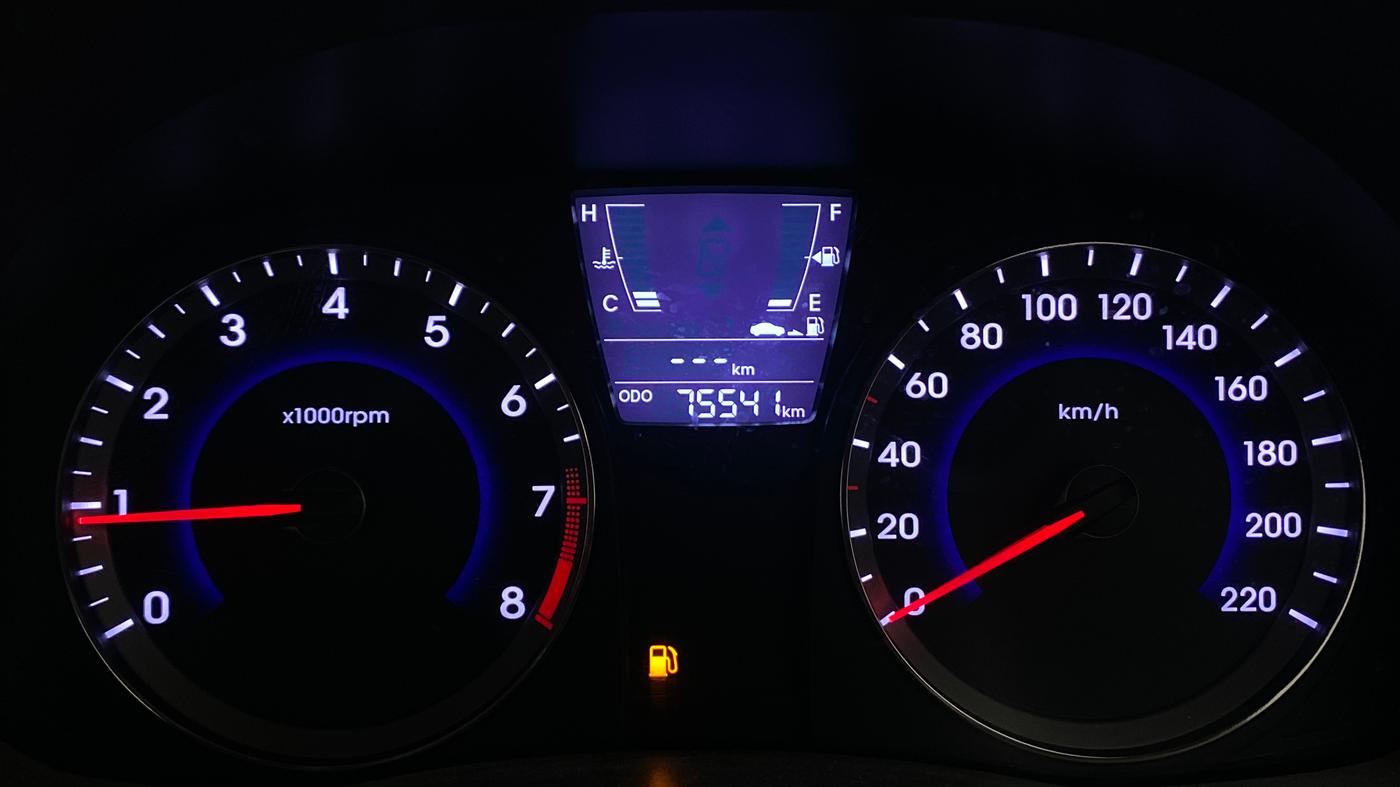 2016 Hyundai Verna 1.6 VTVT SX, Petrol, Manual, 75,537 km, Odometer Image