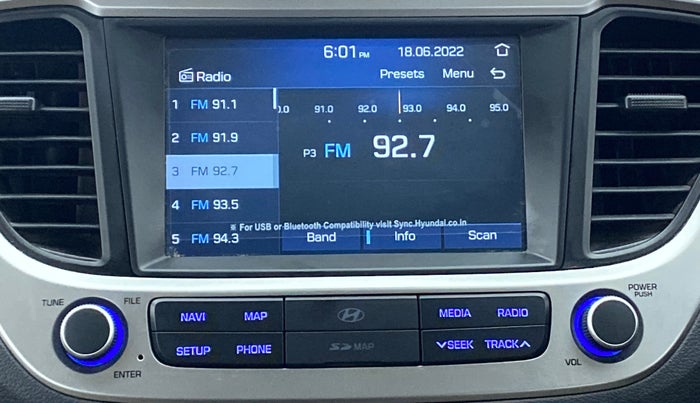 2019 Hyundai Verna 1.6 SX VTVT (O), Petrol, Manual, 29,414 km, Infotainment System