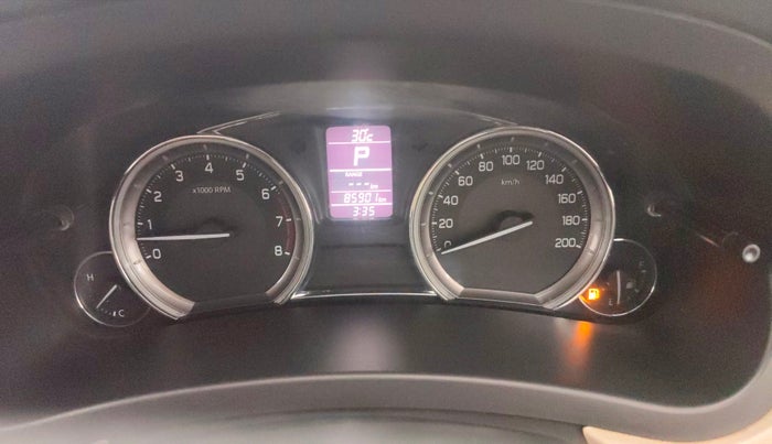2016 Maruti Ciaz ZXI AT, CNG, Automatic, 85,876 km, Odometer Image