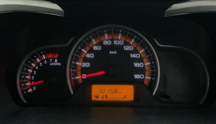 2015 Maruti Alto K10 VXI, Petrol, Manual, 70,158 km, Odometer Image