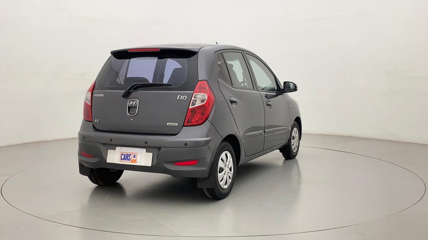 2011 Hyundai i10 SPORTZ 1.2, Petrol, Manual, 23,284 km, Right Back Diagonal