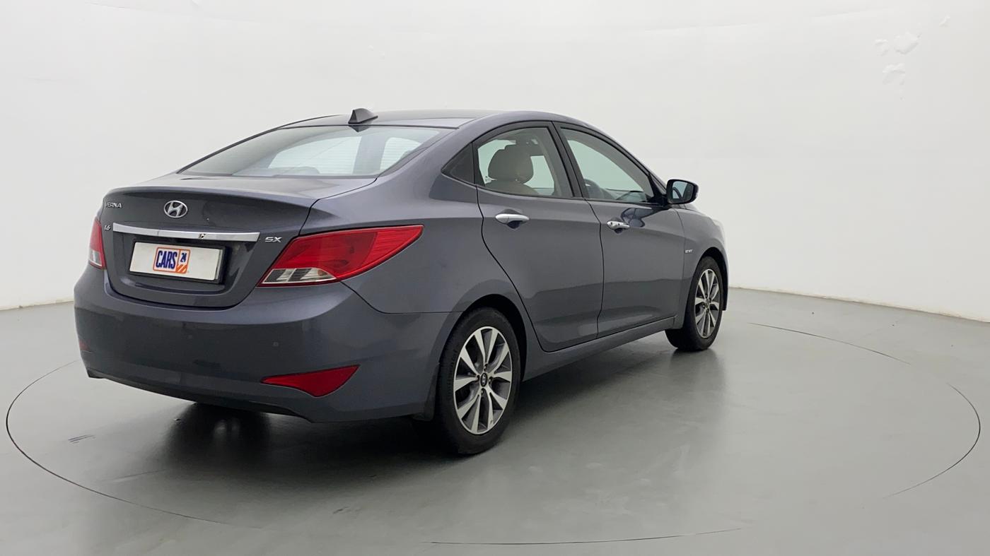 2015 Hyundai Verna FLUIDIC 4S 1.6 VTVT SX, CNG, Manual, 83,081 km, Right Back Diagonal
