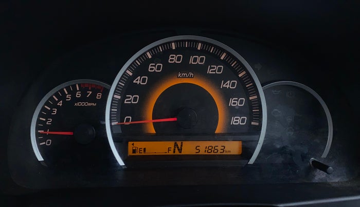 2016 Maruti Wagon R 1.0 VXI AMT, Petrol, Automatic, 51,859 km, Odometer Image