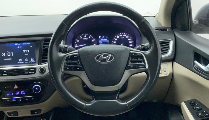 2018 Hyundai Verna 1.6 VTVT SX (O) AT, Petrol, Automatic, 46,795 km, Steering Wheel Close Up