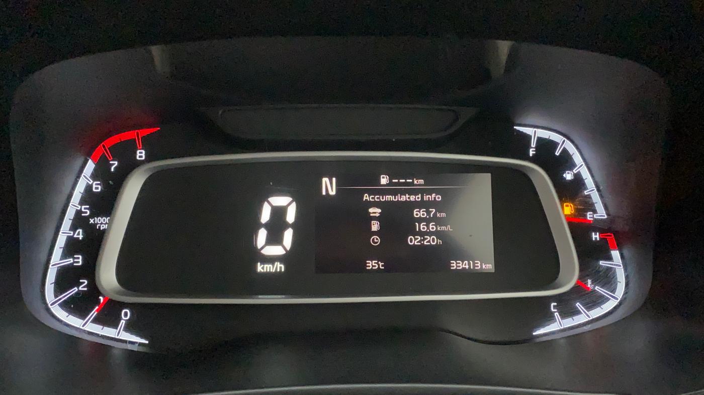 2022 KIA SONET HTX 1.0 IMT, Petrol, Manual, 33,346 km, Odometer Image