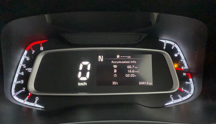2022 KIA SONET HTX 1.0 IMT, Petrol, Manual, 33,346 km, Odometer Image