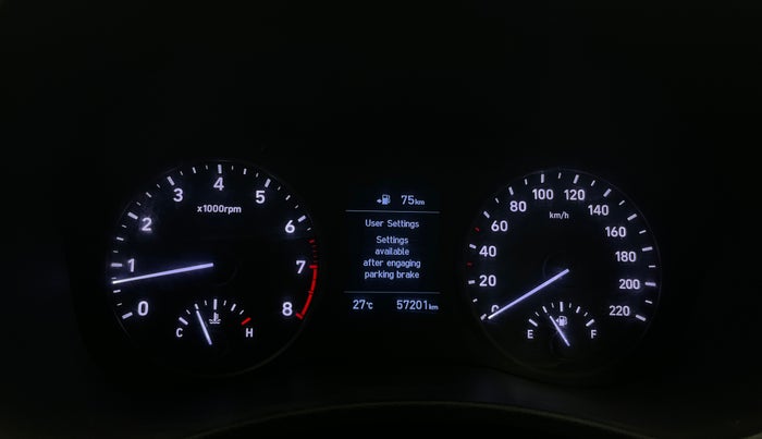 2018 Hyundai Verna 1.6 VTVT SX O, CNG, Manual, 57,181 km, Odometer Image