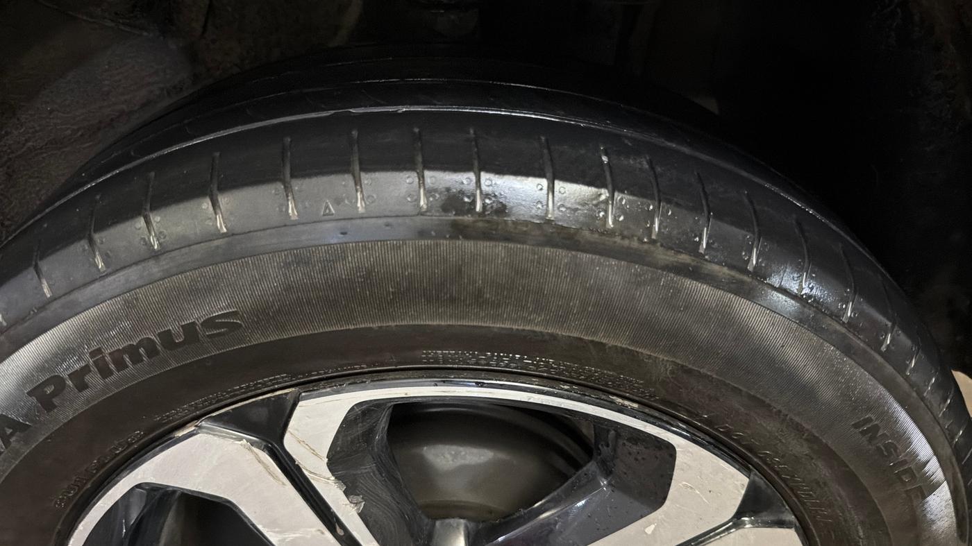 2022 Tata NEXON XZ PLUS PETROL, Petrol, Manual, 50,156 km, Left Rear Tyre Tread