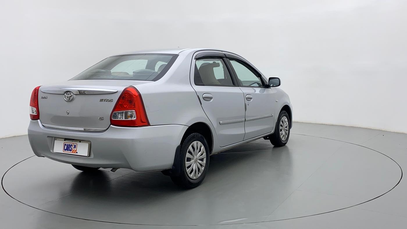 2011 Toyota Etios G SP, Petrol, Manual, 34,490 km, Right Back Diagonal