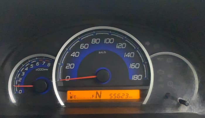 2018 Maruti Wagon R 1.0 VXI AMT, Petrol, Automatic, 55,821 km, Odometer Image