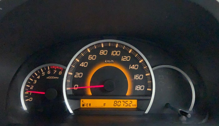 2012 Maruti Wagon R 1.0 VXI, Petrol, Manual, 80,752 km, Odometer Image