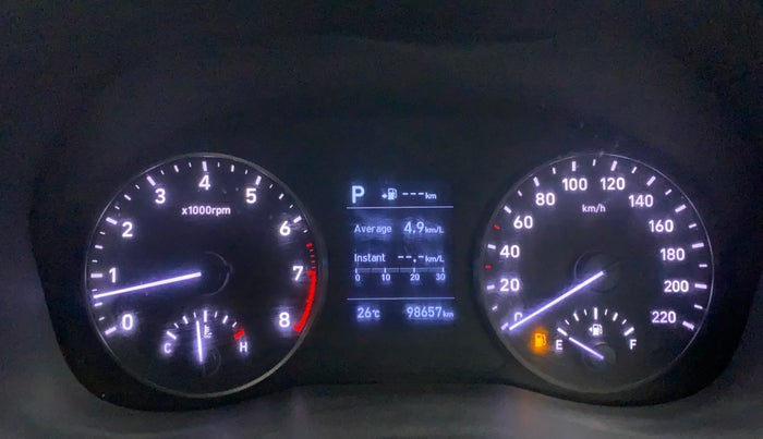 2019 Hyundai Verna 1.6 VTVT SX (O) AT, Petrol, Automatic, 98,649 km, Odometer Image