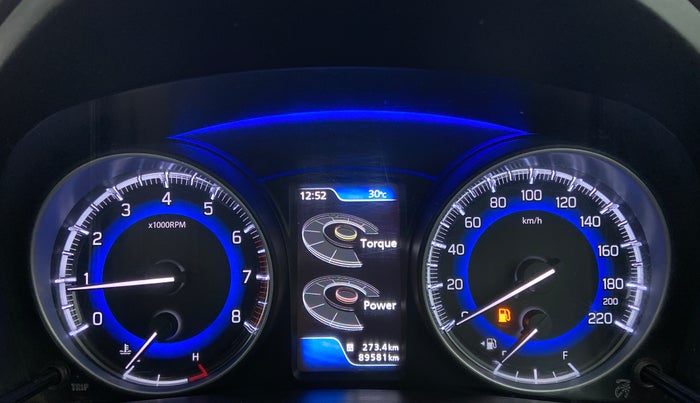 2017 Maruti Baleno ALPHA PETROL 1.2, Petrol, Manual, 89,652 km, Odometer Image