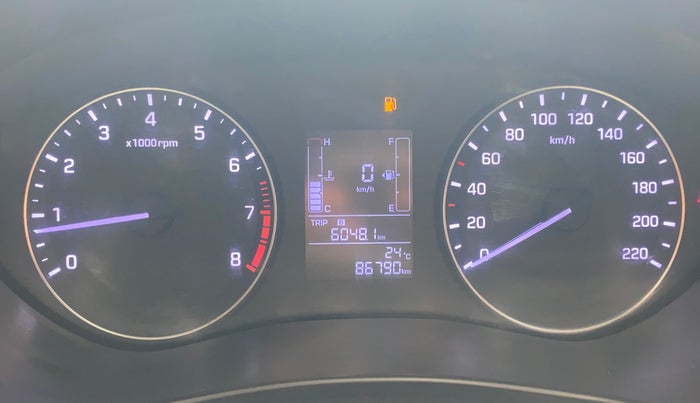 2017 Hyundai Elite i20 SPORTZ 1.2, Petrol, Manual, 86,738 km, Odometer Image